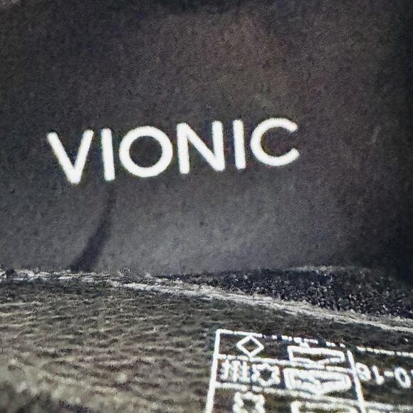 Vionic Boots Womens 8.5 Black Suede Ankle Booties Tassel Studded Zip Western - Picture 9 of 11